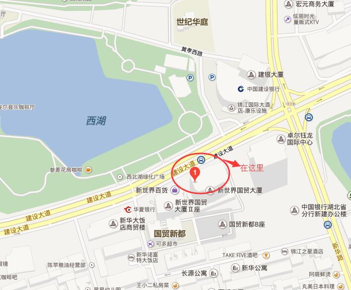 美国驻武汉总领事馆地图